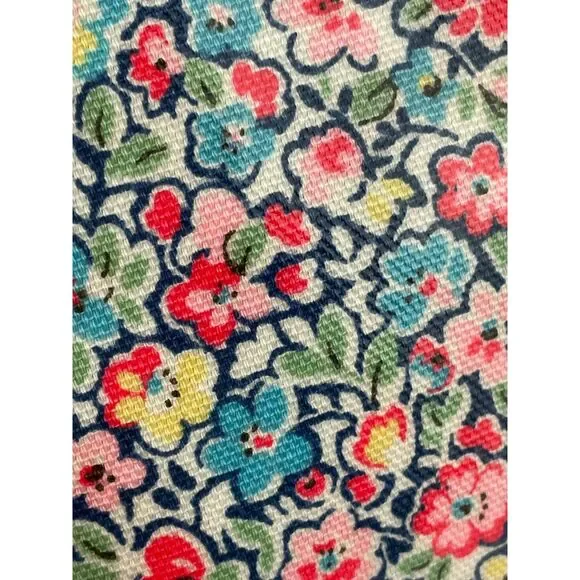 ~ Cath Kids Mini Tote Coated Canvas Bag London Cath Kidston Rare HTF Floral - Picture 2 of 10